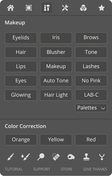 top retouch panel